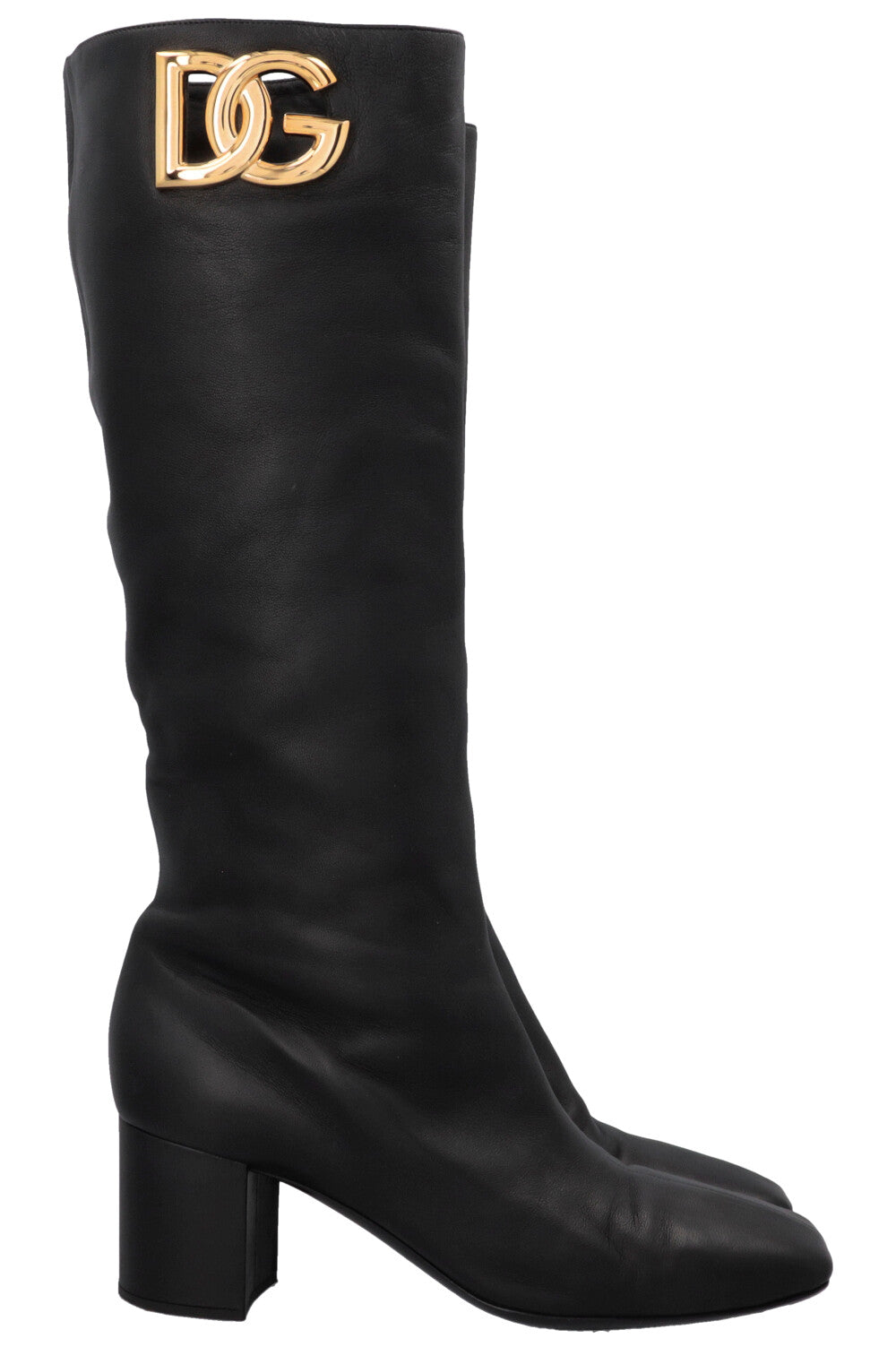 DOLCE&GABBANA Logo Boots Black