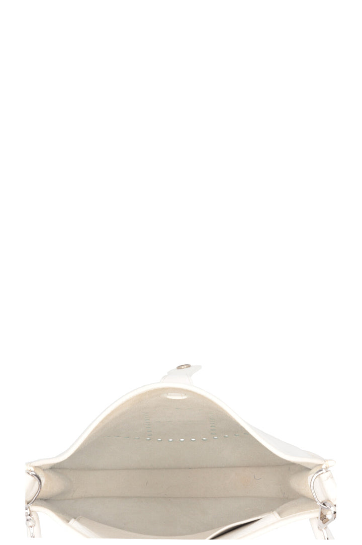 HERMÈS Evelyne PM Clemence Blanc