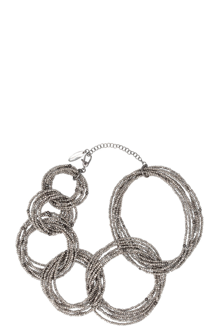 BRUNELLO CUCINELLI Monili Knot Necklace Silver