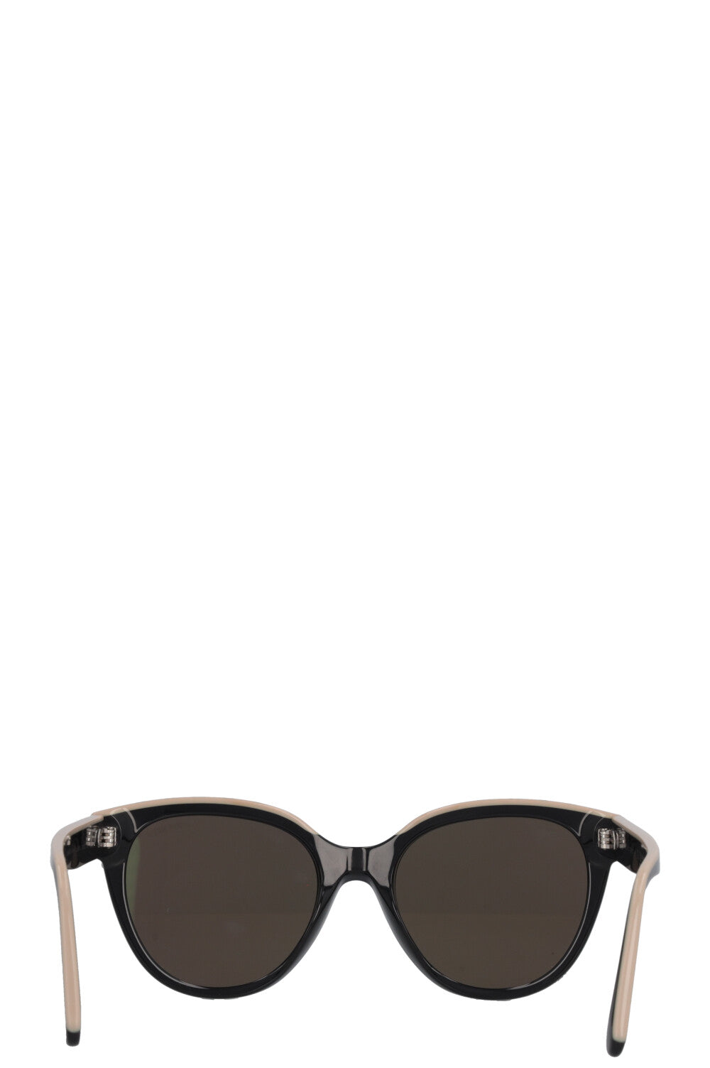 CHANEL Logo 5414 Sunglasses Black Ivory