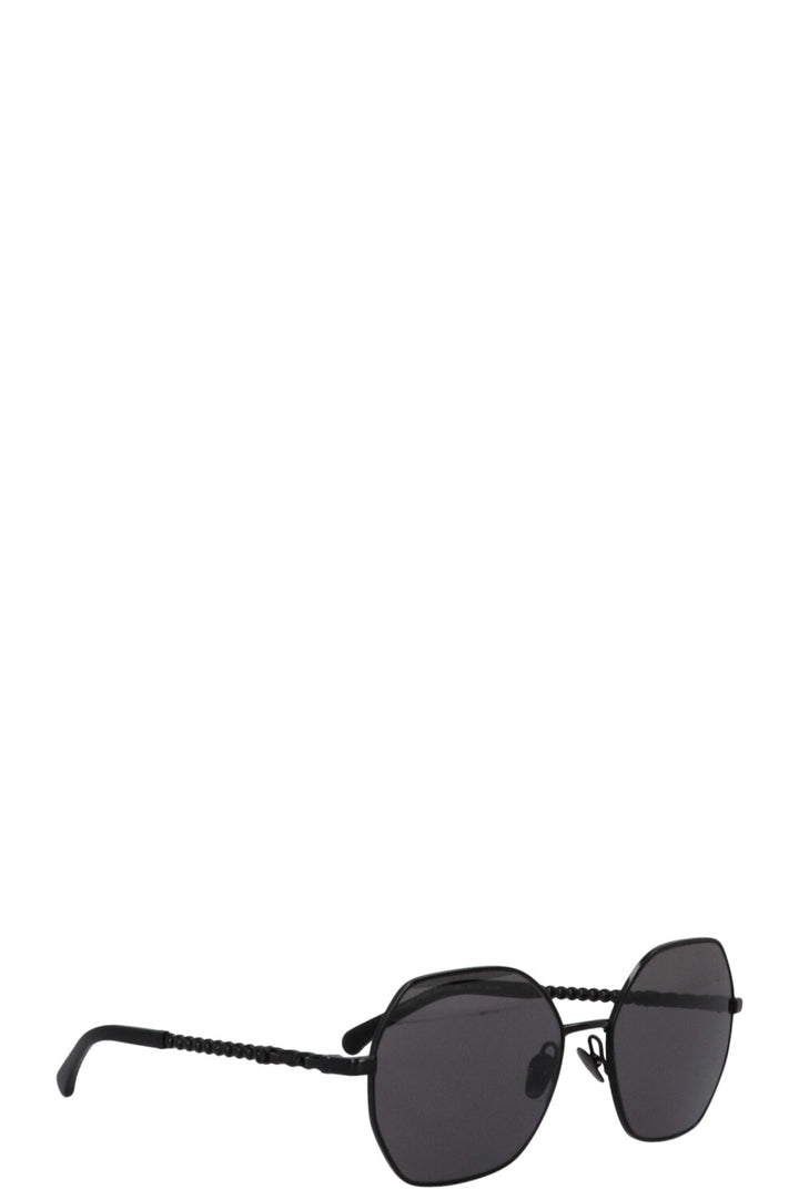 CHANEL 4281-QH Rectangular Sunglasses Black