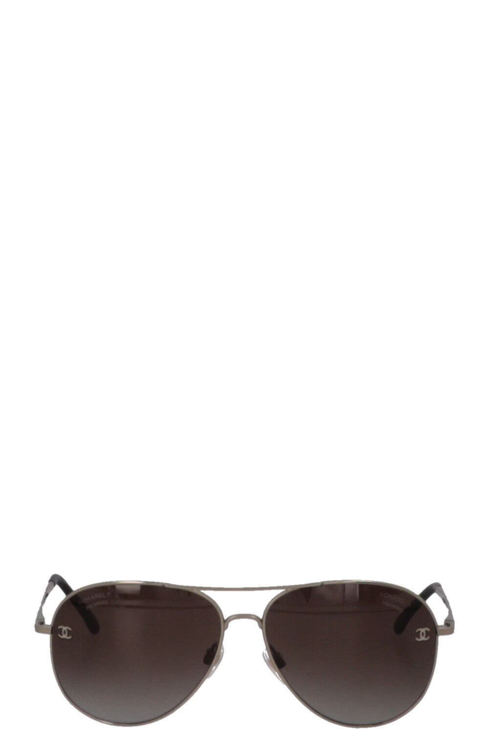 CHANEL 4189-TQ Pilot Sunglasses Champagner Gold