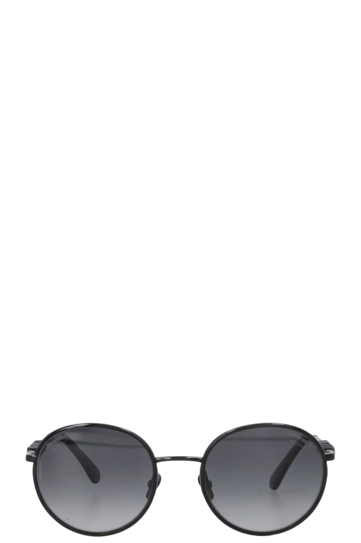 Lunettes de soleil rondes CHANEL Pantos 4282 noires