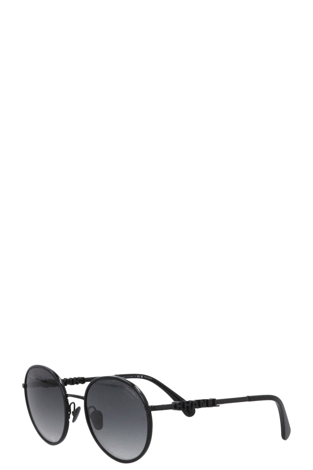 Lunettes de soleil rondes CHANEL Pantos 4282 noires