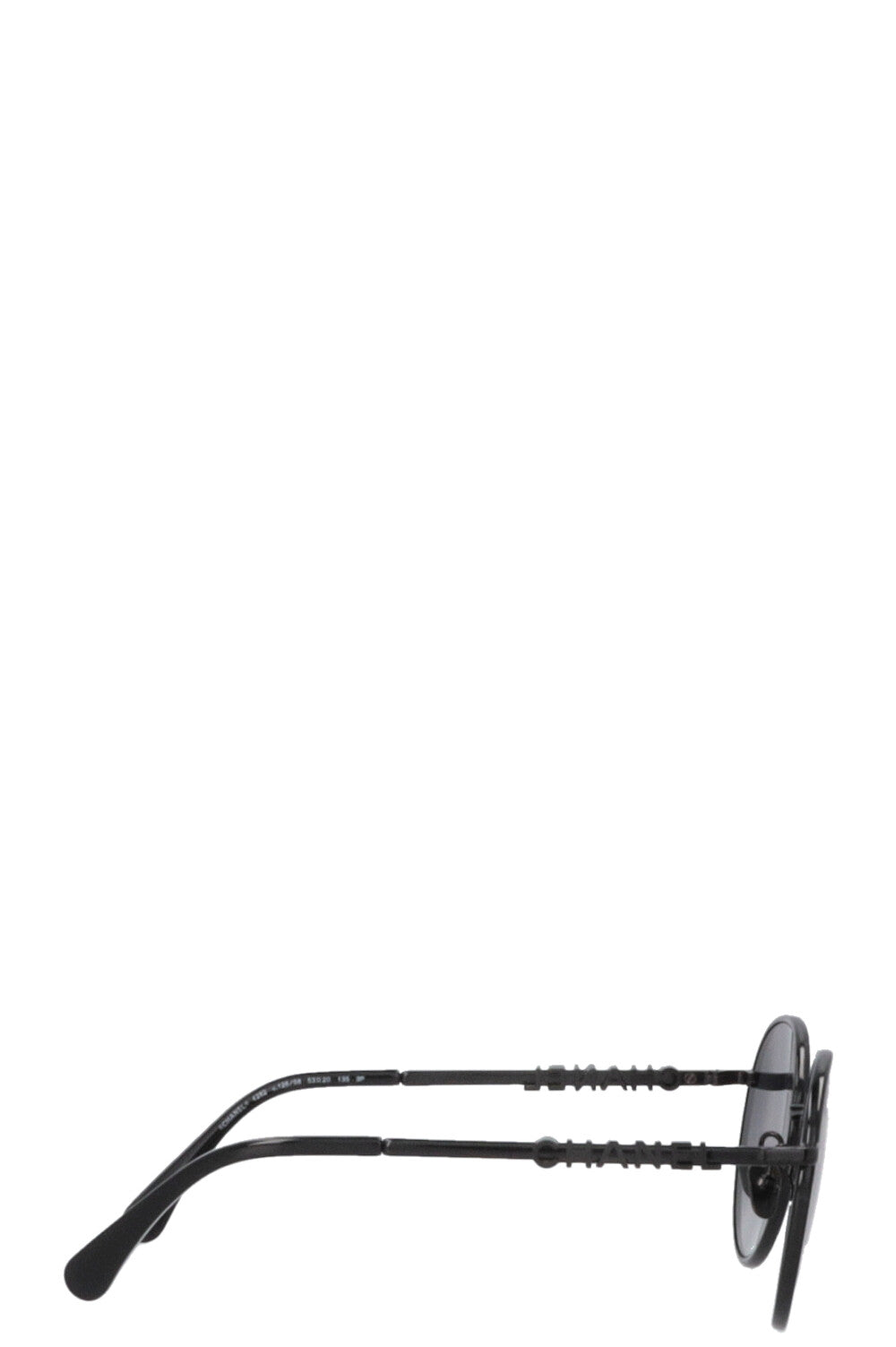 Lunettes de soleil rondes CHANEL Pantos 4282 noires