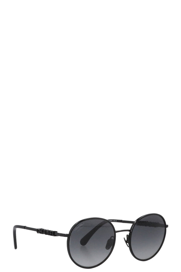 Lunettes de soleil rondes CHANEL Pantos 4282 noires