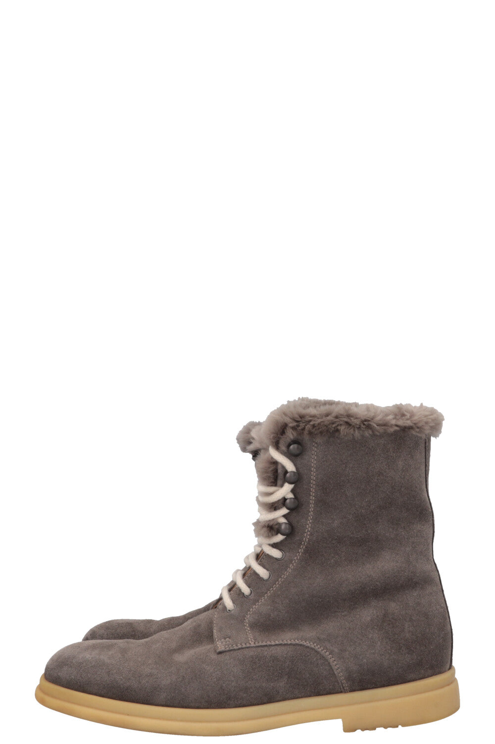 LORO PIANA Snow Dream Walk Boots Suede Grey