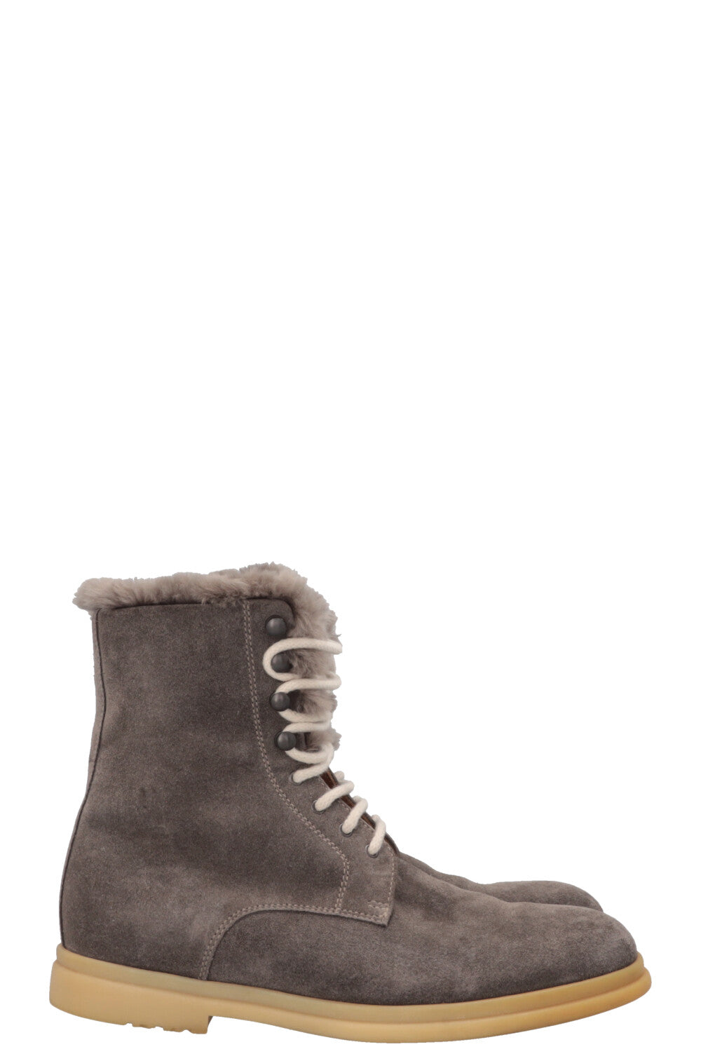 LORO PIANA Snow Dream Walk Boots Suede Grey