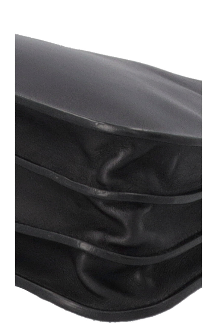 LORO PIANA Milky Way Stitch Crossbody Bag Suede Navy