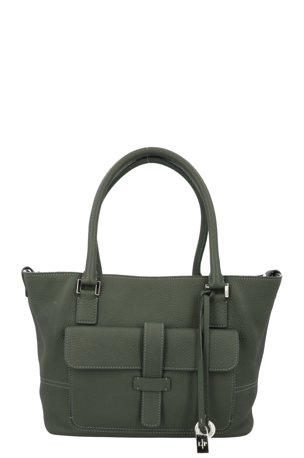 LORO PIANA Globe Bag Leather Green