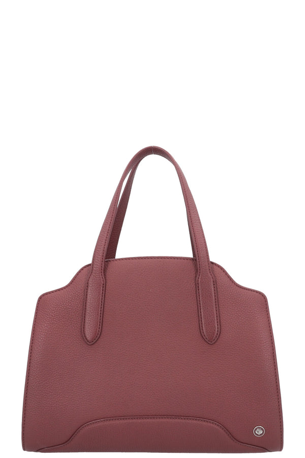 LORO PIANA Medium Sesia Bag Leather Burgundy
