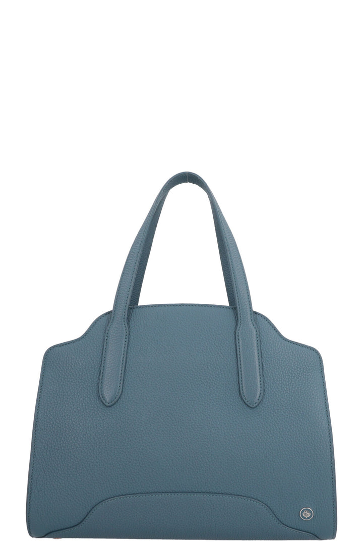 LORO PIANA Medium Sesia Bag Leather Petrol
