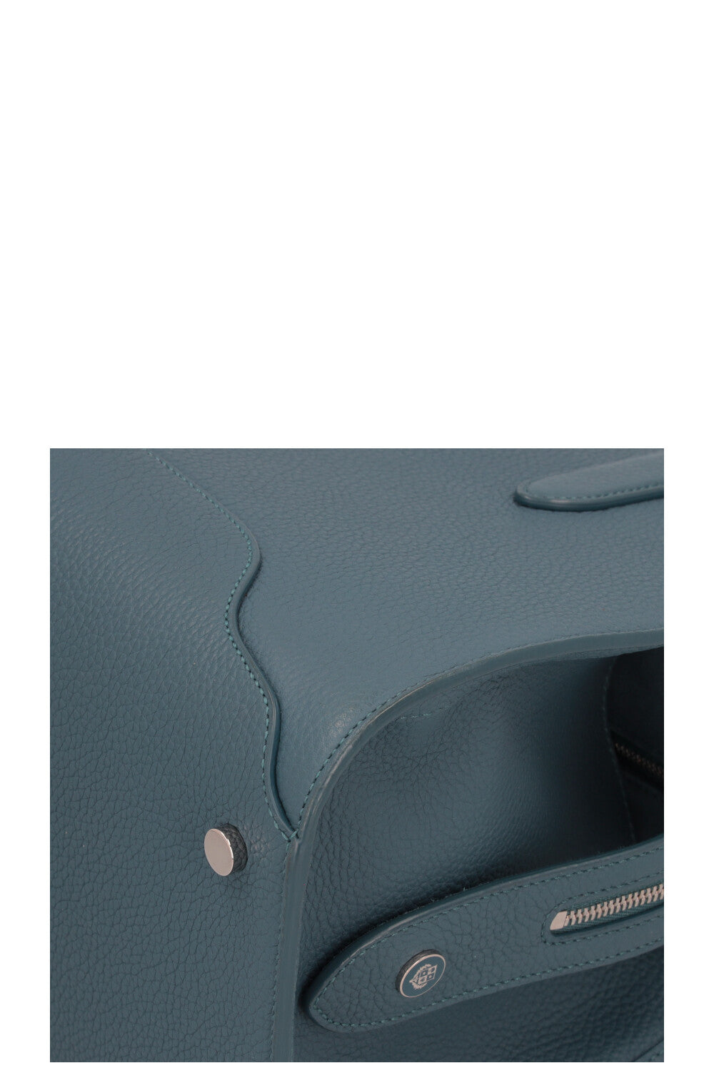 LORO PIANA Sac Sesia Moyen Cuir Pétrole