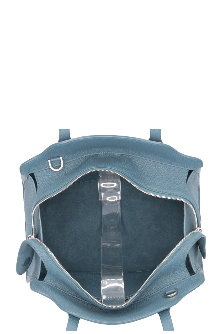 LORO PIANA Sac Sesia Moyen Cuir Pétrole