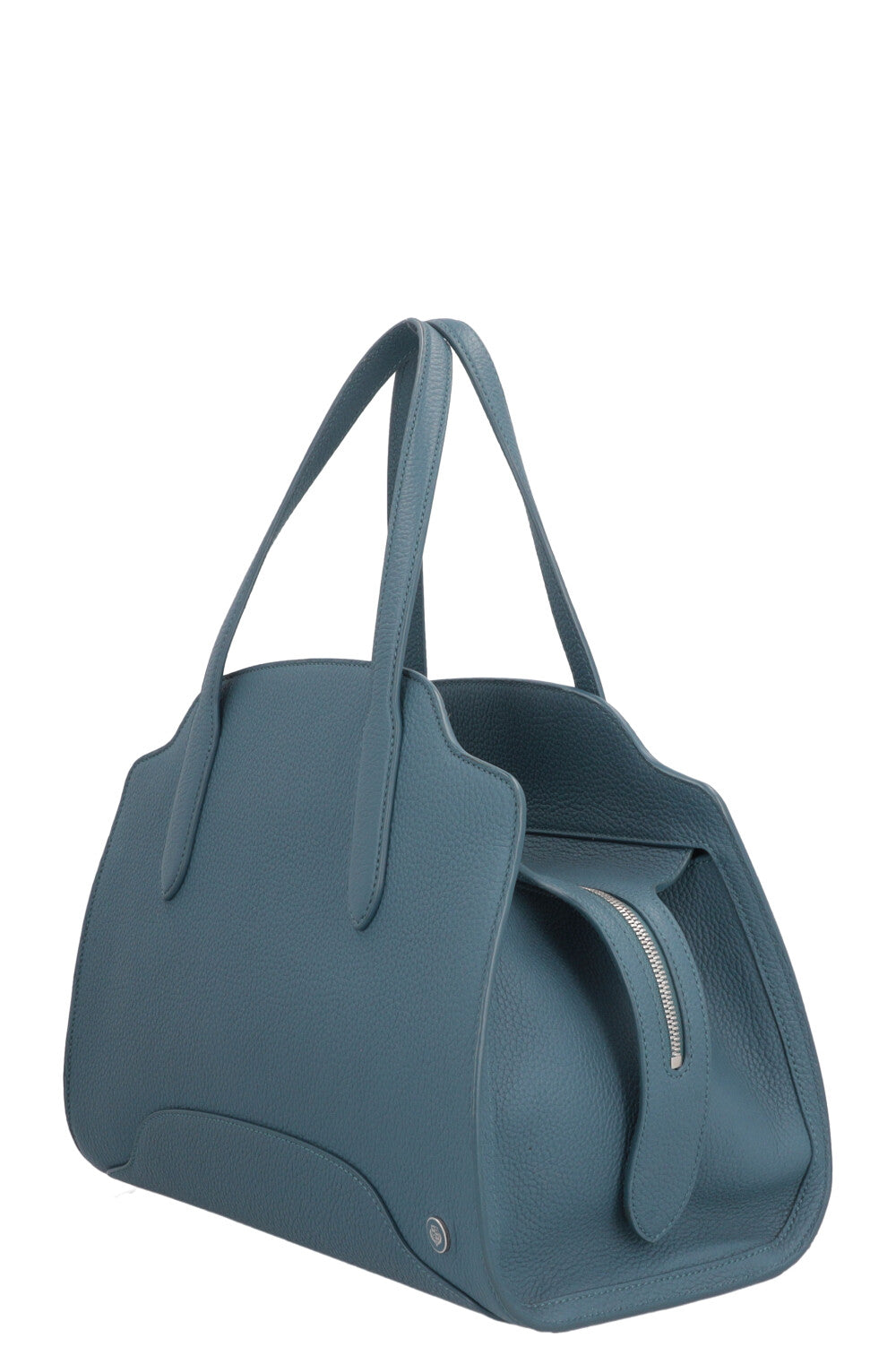 LORO PIANA Sac Sesia Moyen Cuir Pétrole