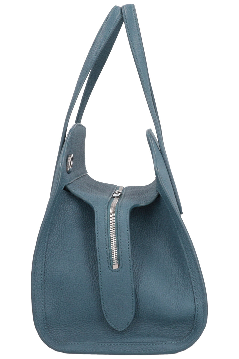 LORO PIANA Sac Sesia Moyen Cuir Pétrole