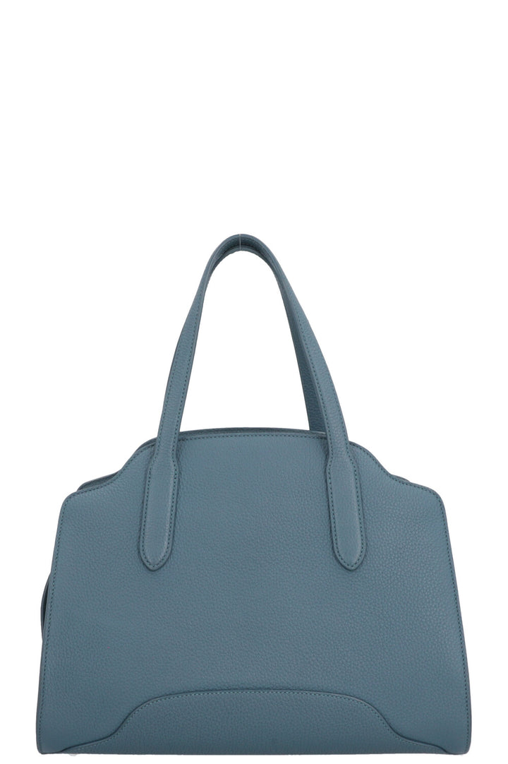 LORO PIANA Sac Sesia Moyen Cuir Pétrole