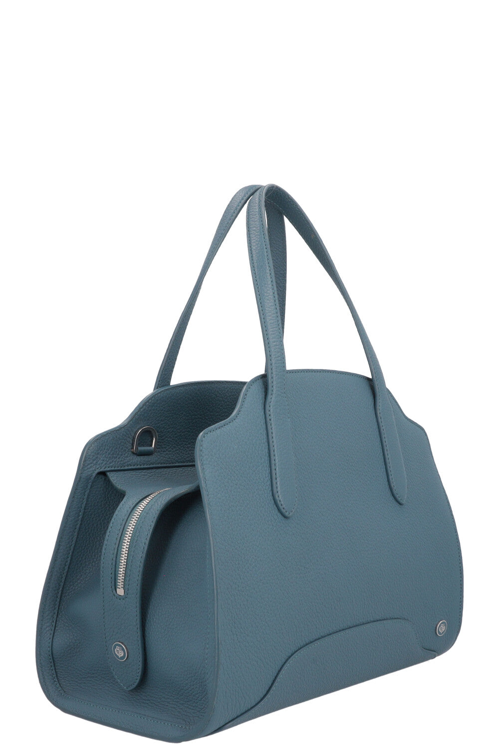 LORO PIANA Sac Sesia Moyen Cuir Pétrole