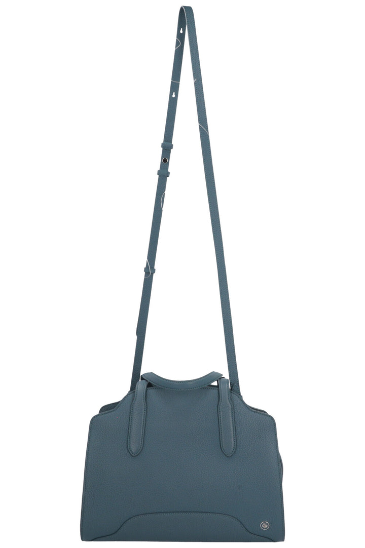 LORO PIANA Sac Sesia Moyen Cuir Pétrole