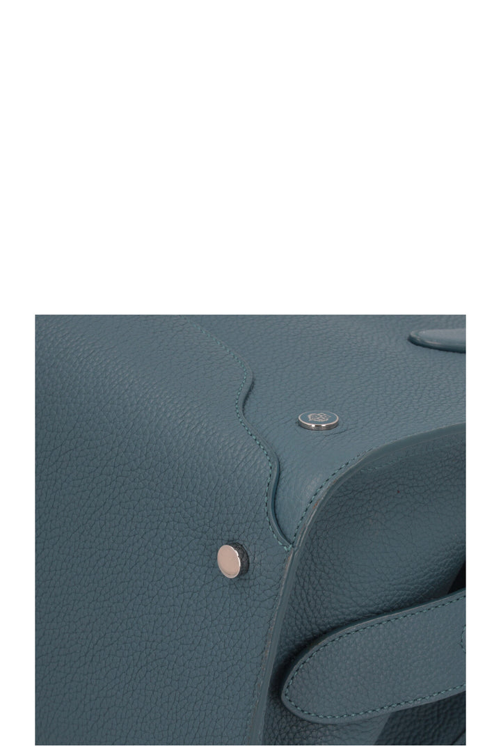 LORO PIANA Sac Sesia Moyen Cuir Pétrole