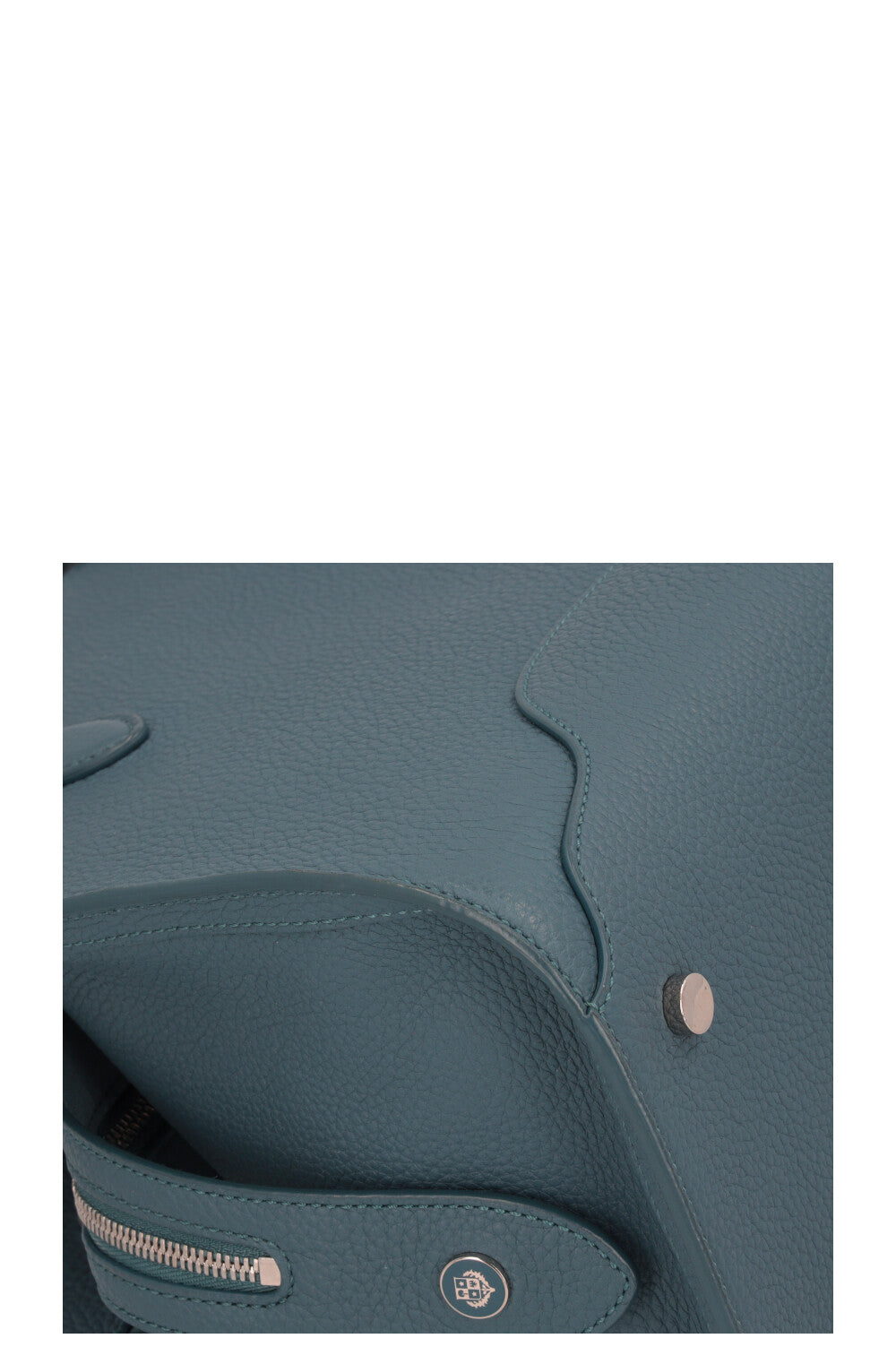 LORO PIANA Sac Sesia Moyen Cuir Pétrole