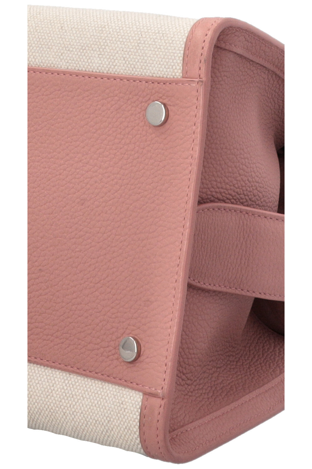 LORO PIANA Medium Sesia Canvas Hand Bag Blush