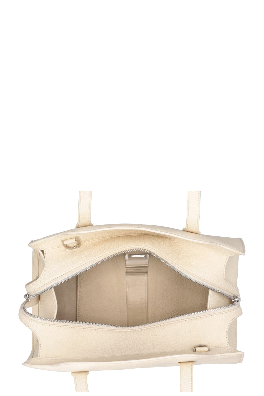 LORO PIANA Medium Sesia Hand Bag Off-White
