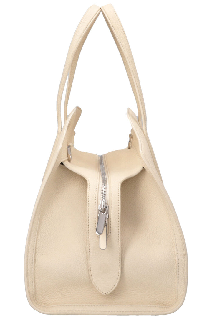 LORO PIANA Medium Sesia Hand Bag Off-White