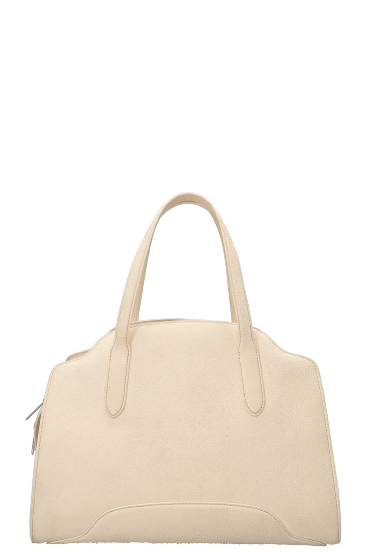 LORO PIANA Medium Sesia Hand Bag Off-White