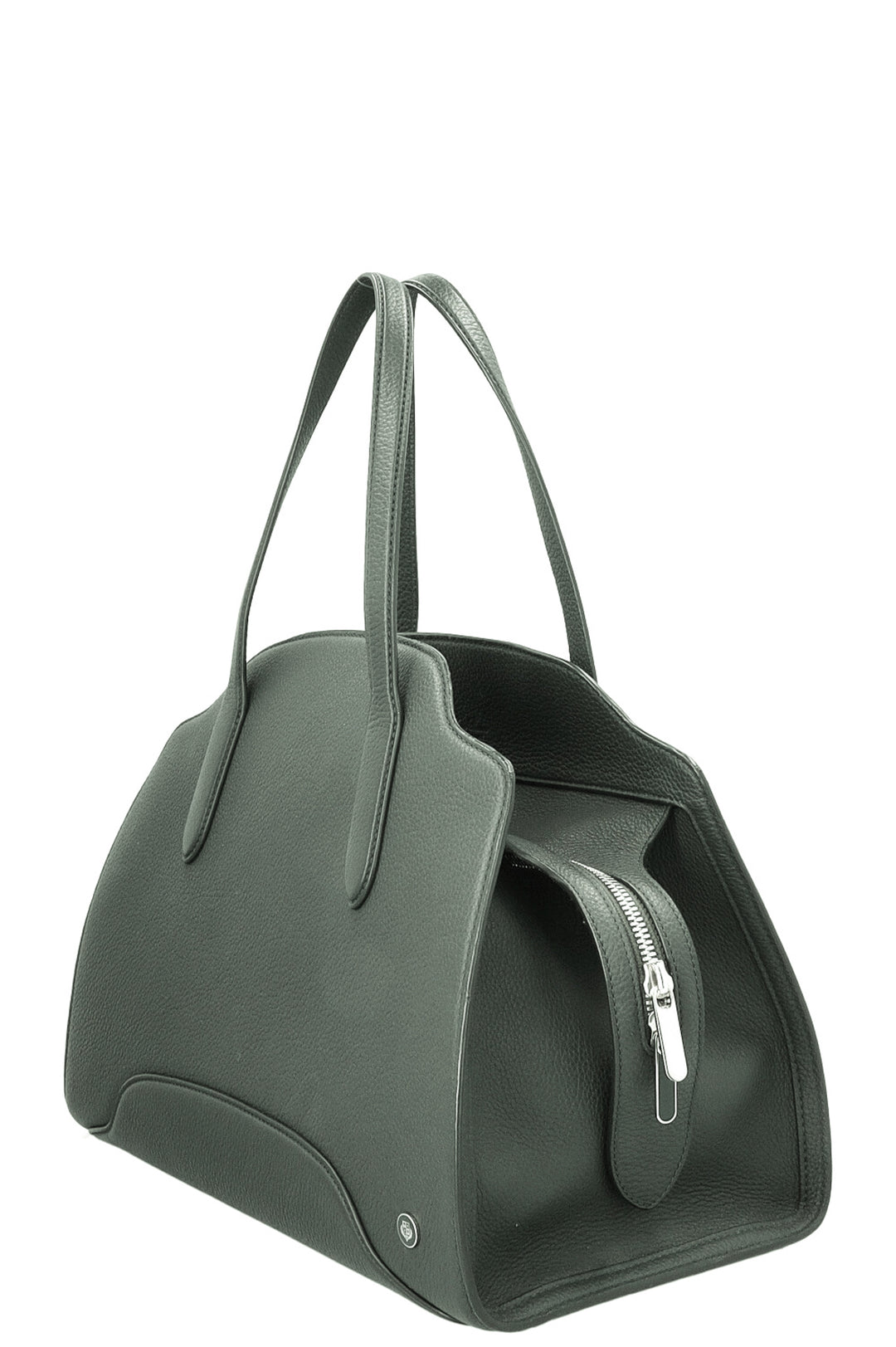 LORO PIANA Medium Sesia Hand Bag Moss Green