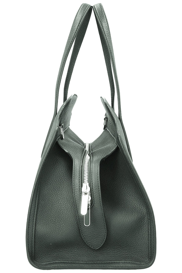 LORO PIANA Medium Sesia Hand Bag Moss Green