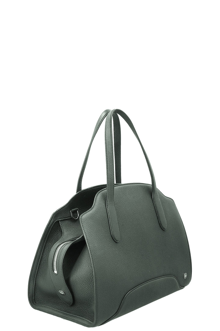 LORO PIANA Medium Sesia Hand Bag Moss Green