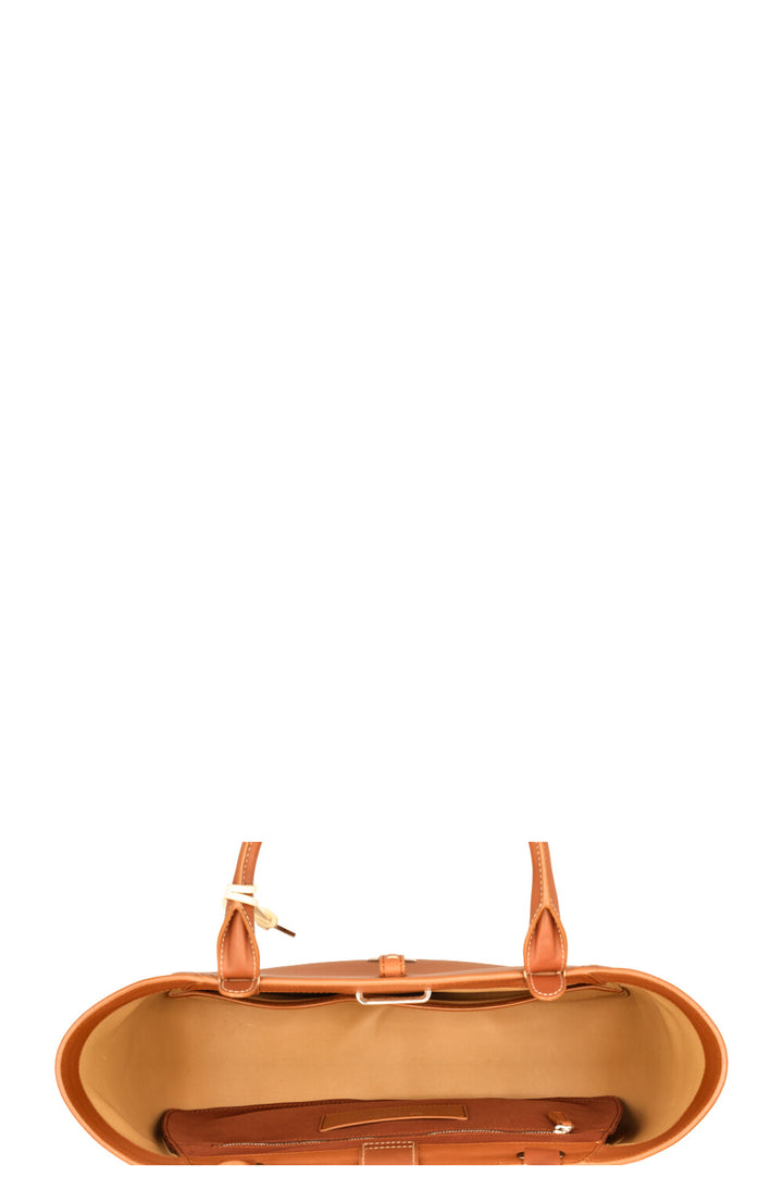 LORO PIANA Laguna Handle Bag Brown Orange
