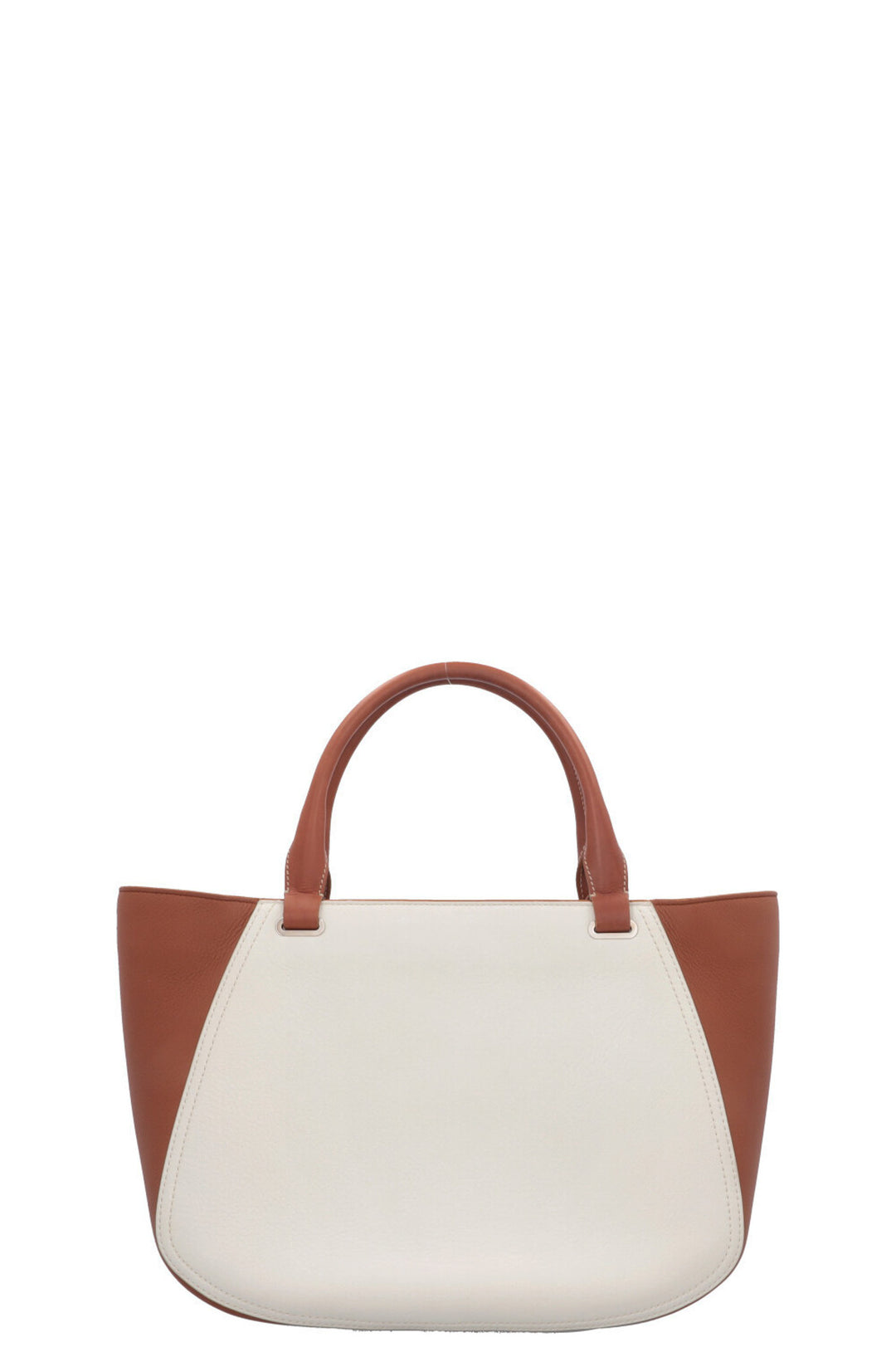 LORO PIANA Laguna Handle Bag Brown White