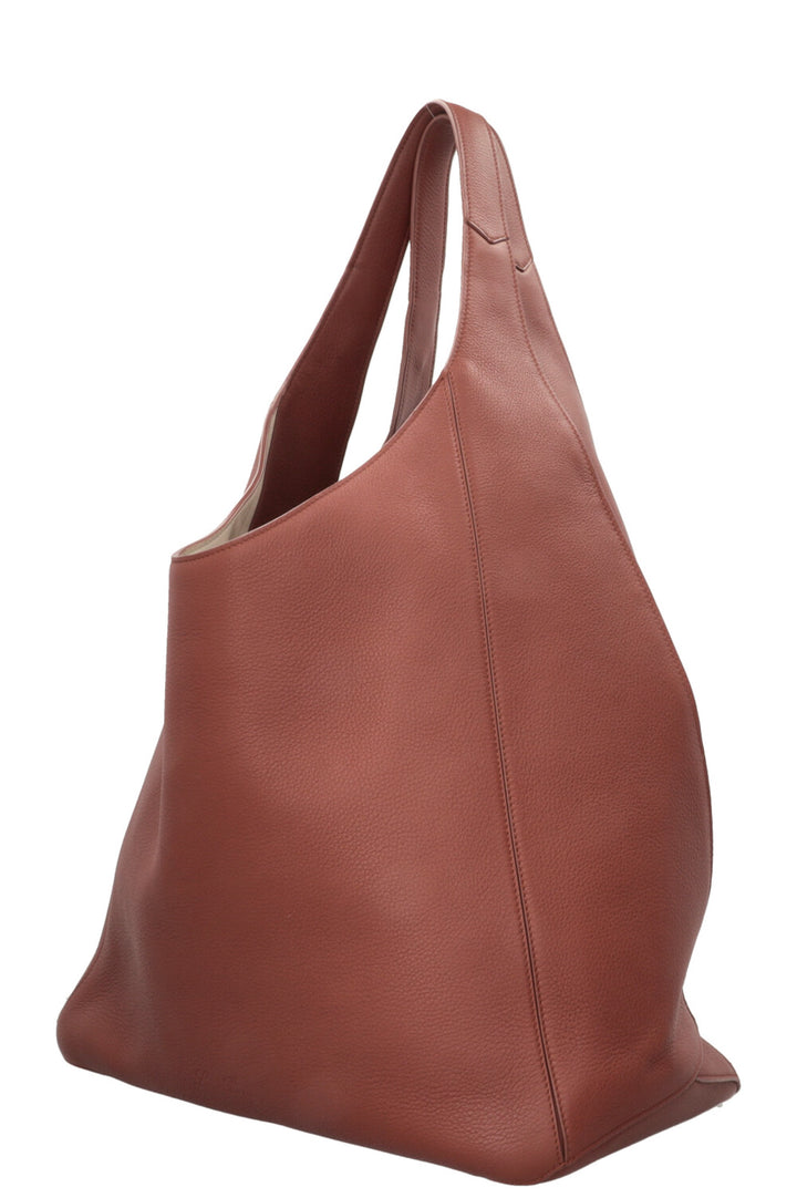 LORO PIANA Extra Large Hobo Bag Burgundy