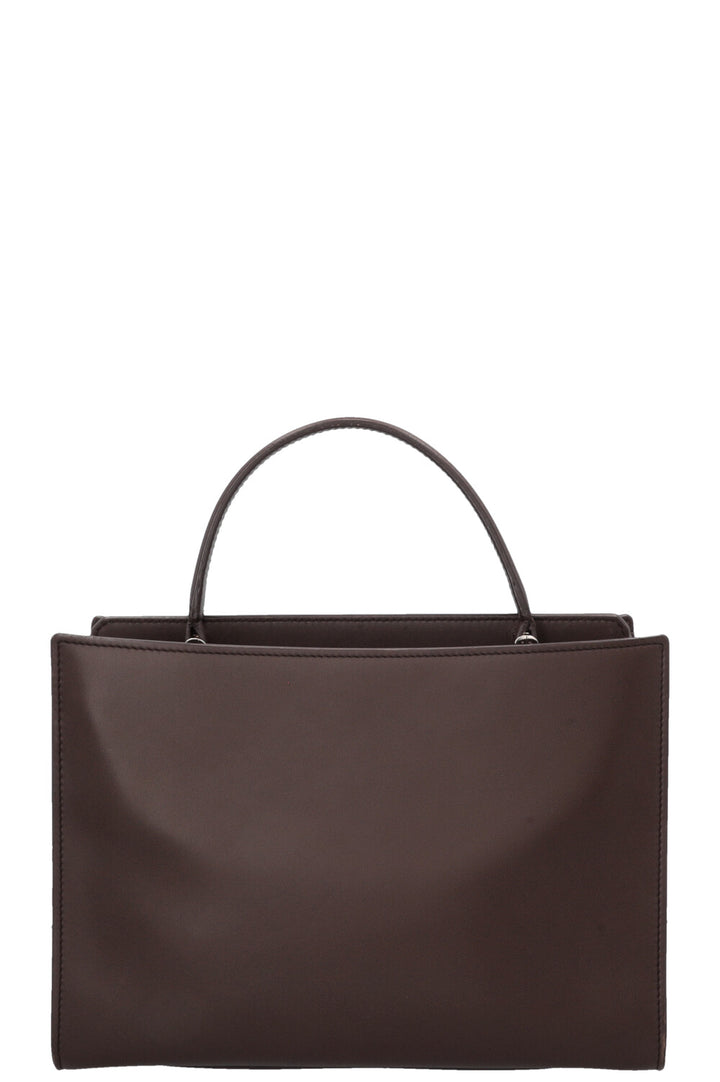 LORO PIANA Contrast Stitch Tote Bag Brown