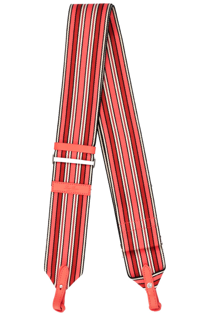 LORO PIANA Sangle en Toile Rayée Rouge