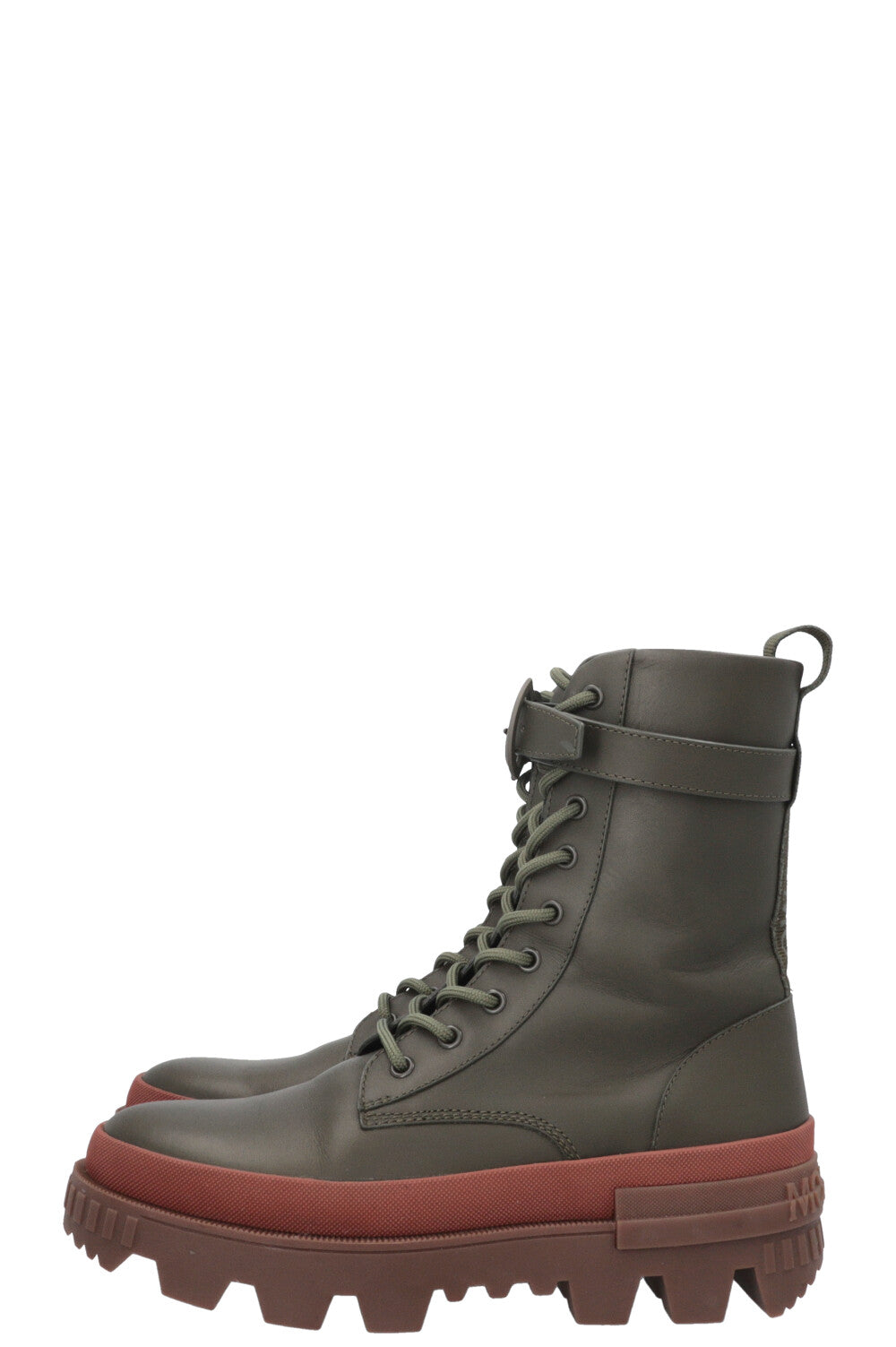 Bottines à boucle MONCLER Carinne vertes