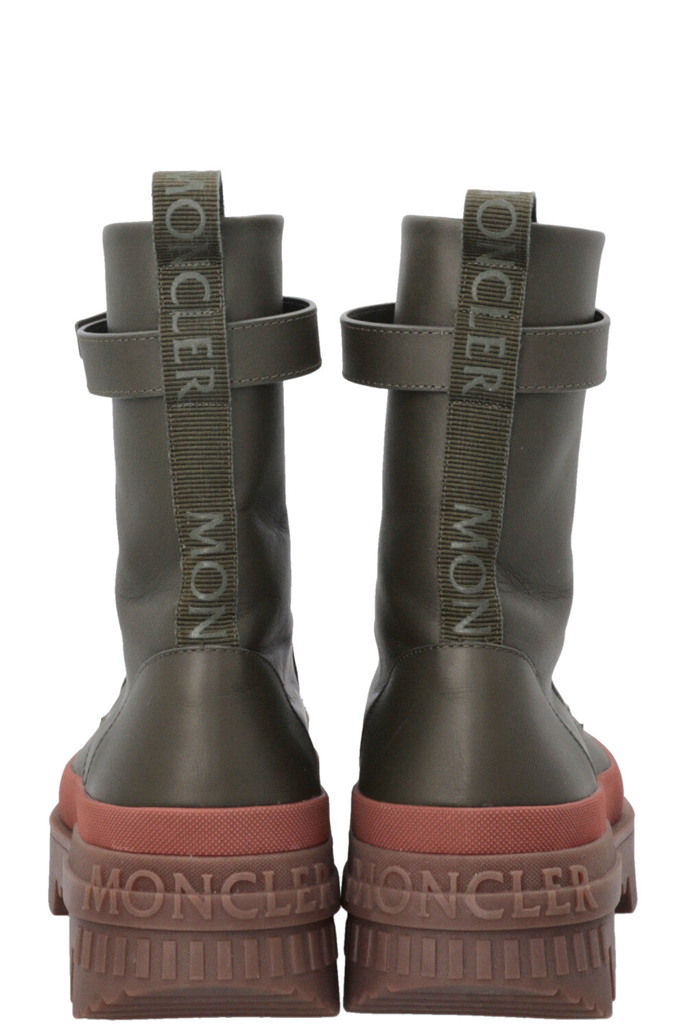Bottines à boucle MONCLER Carinne vertes