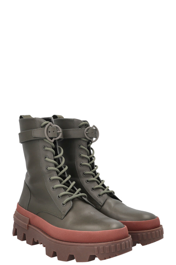 Bottines à boucle MONCLER Carinne vertes