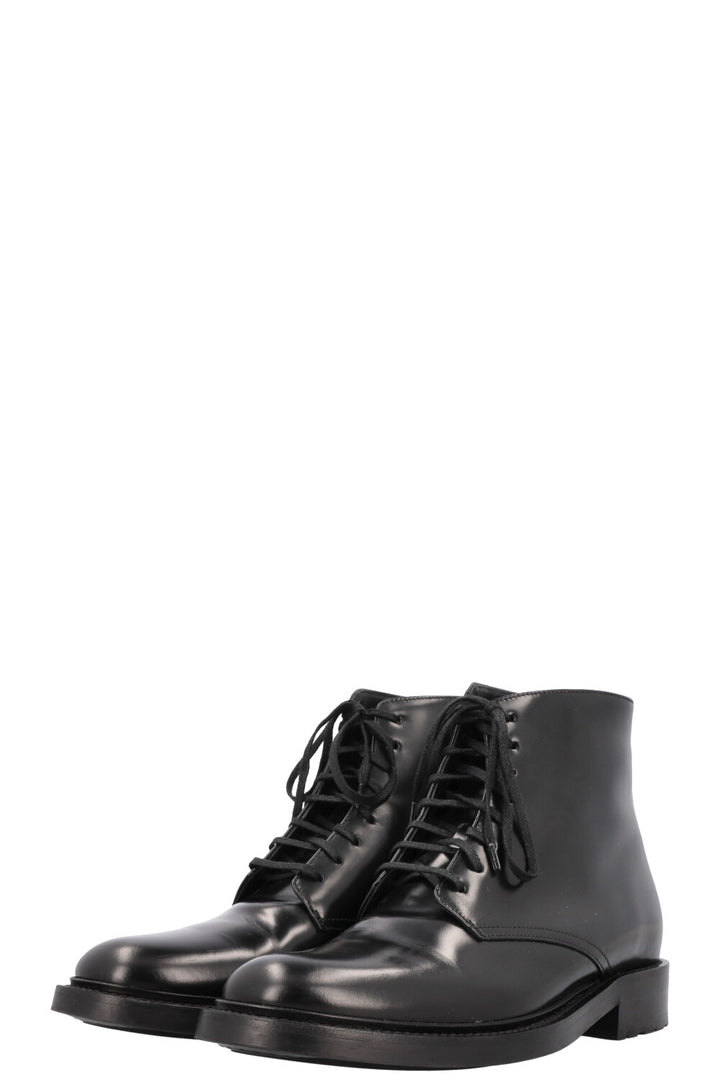 SAINT LAURENT Army Lace Up Boots Black