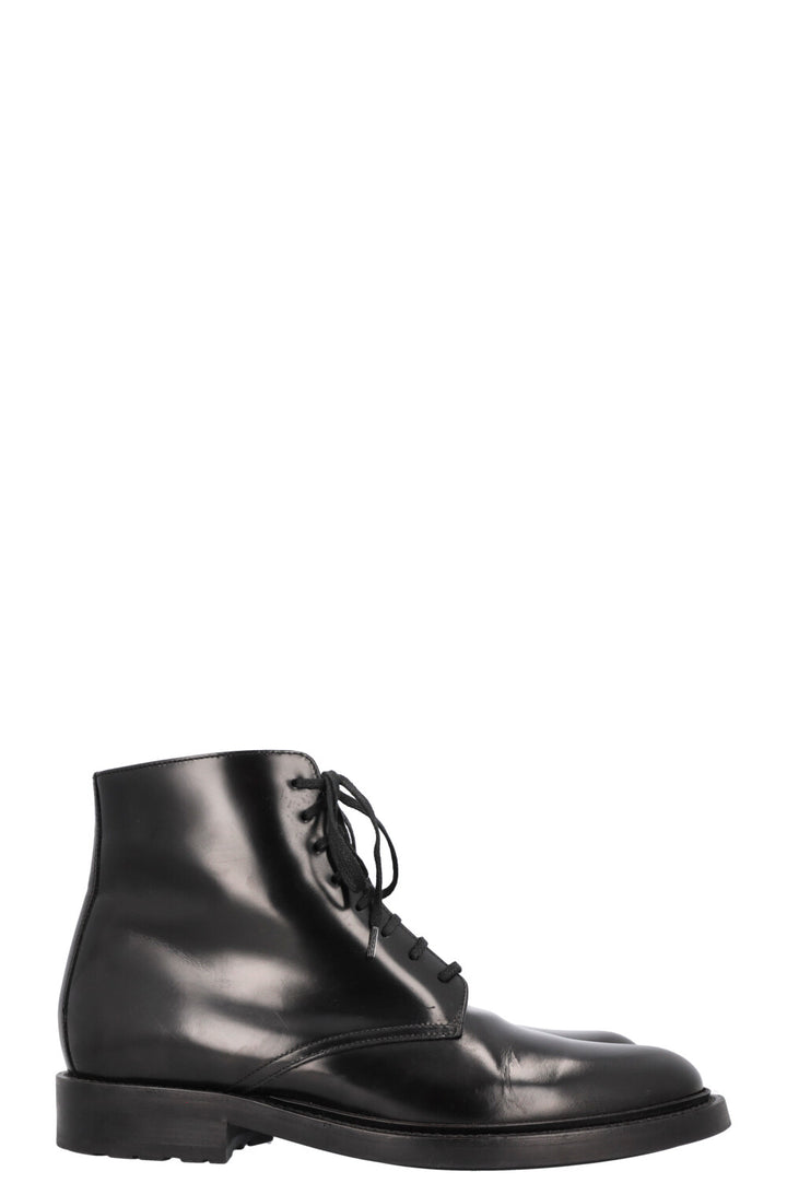 SAINT LAURENT Army Lace Up Boots Black