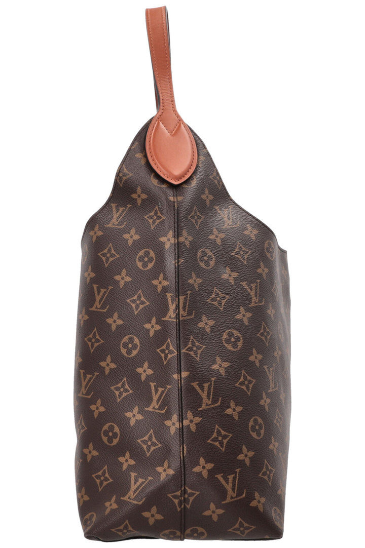 LOUIS VUITTON Flower Hobo Bag MNG Canvas