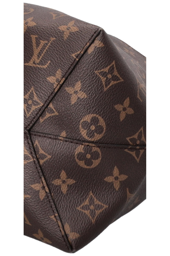 LOUIS VUITTON Flower Hobo Bag MNG Canvas