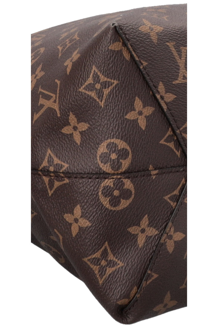LOUIS VUITTON Flower Hobo Bag MNG Canvas