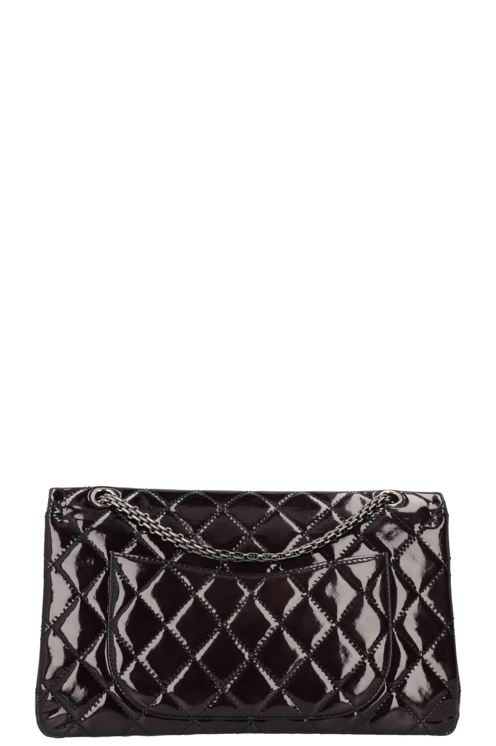 CHANEL 2.55 Reissue Double Flap Maxi Black Patent