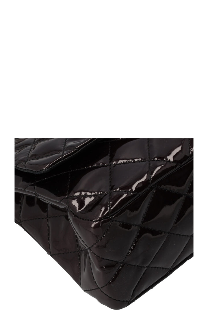 CHANEL 2.55 Reissue Double Flap Maxi Black Patent