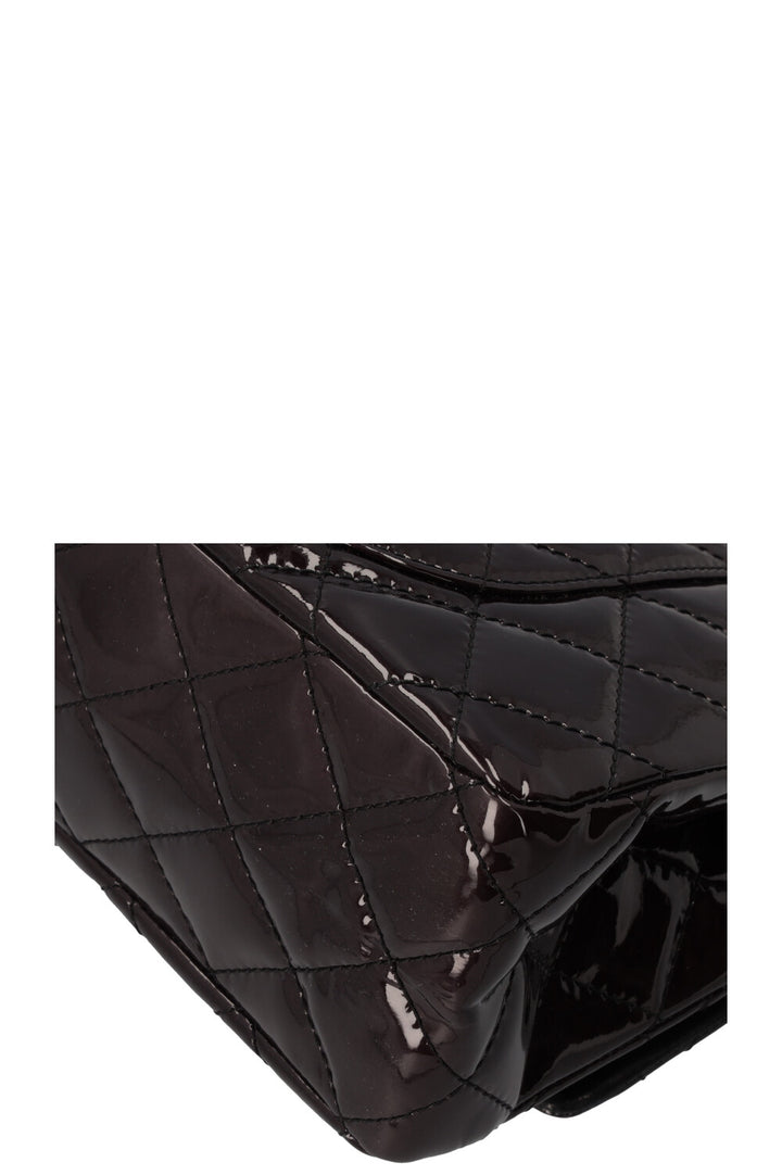 CHANEL 2.55 Reissue Double Flap Maxi Black Patent