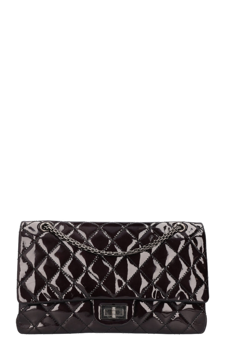 CHANEL 2.55 Reissue Double Flap Maxi Black Patent