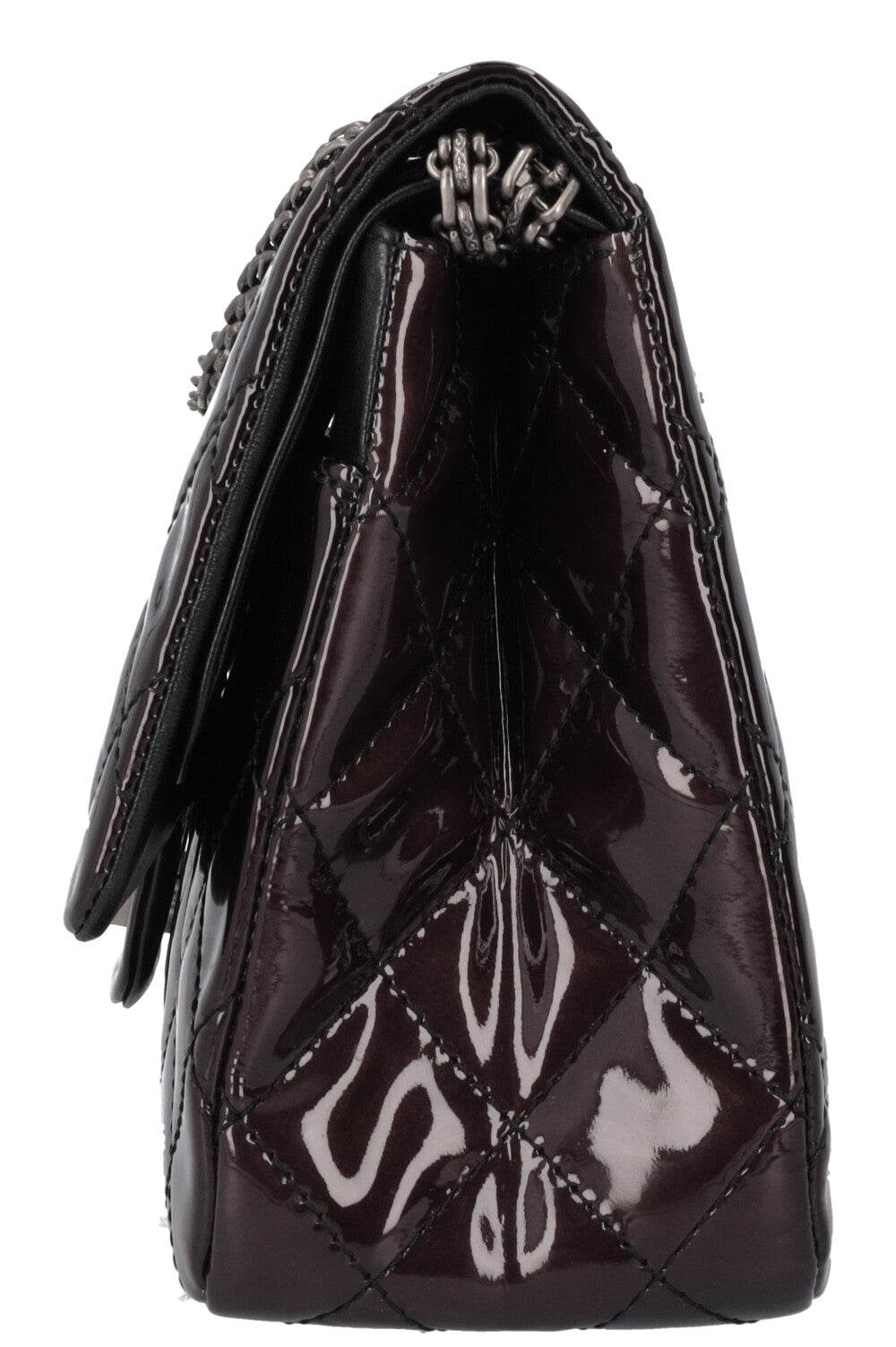 CHANEL 2.55 Reissue Double Flap Maxi Black Patent